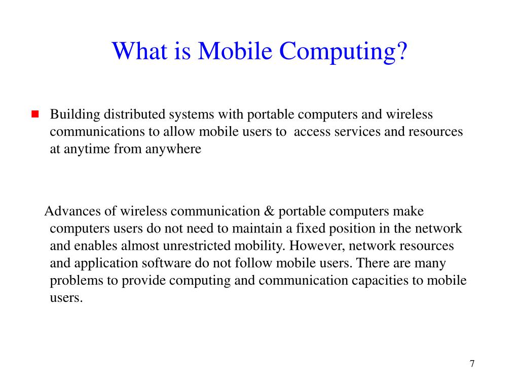 PPT Mobile Computing and Wireless Networking PowerPoint Presentation