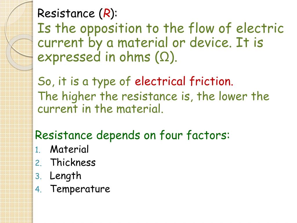 PPT Electric current and electrical energy PowerPoint Presentation