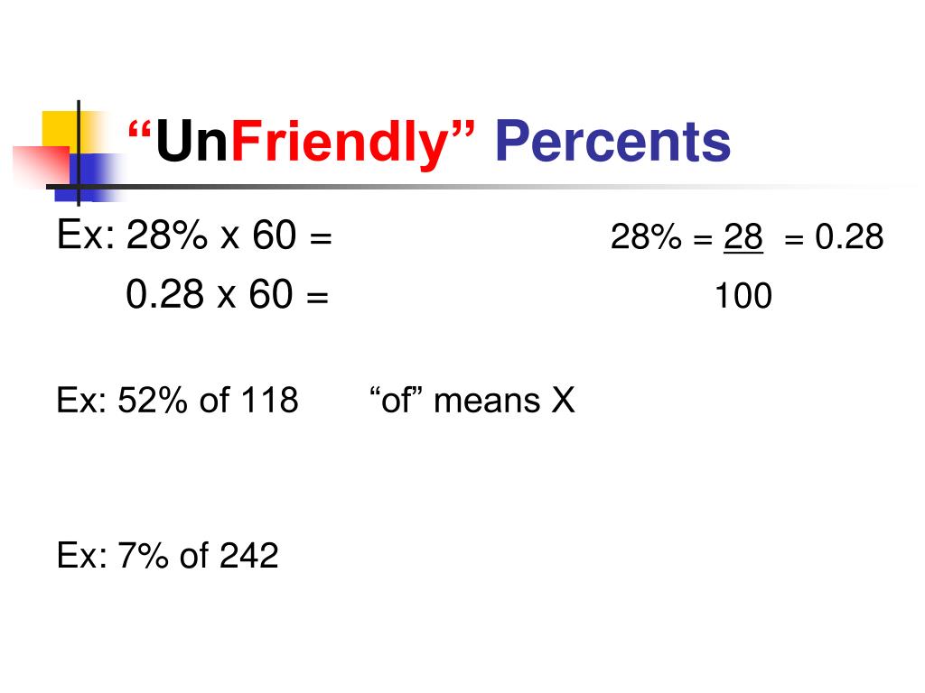 PPT Fractions , Decimals , and Percents PowerPoint Presentation, free
