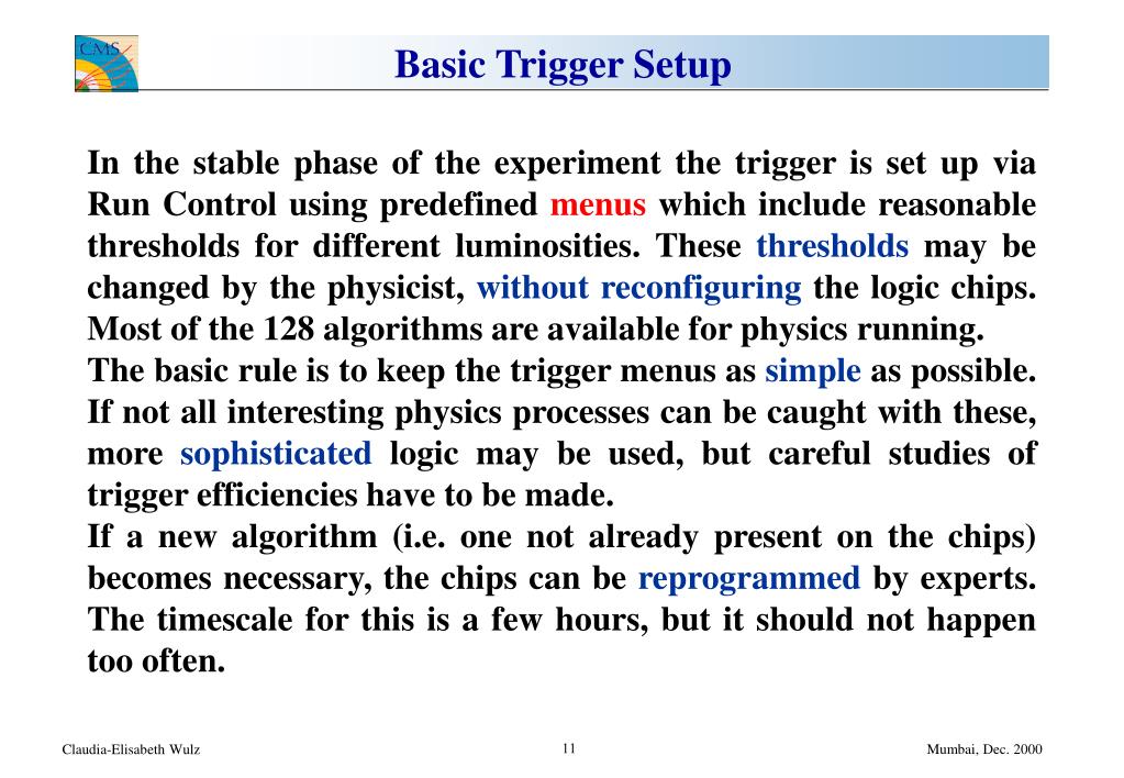 PPT Level1 Trigger Menus PowerPoint Presentation, free download ID