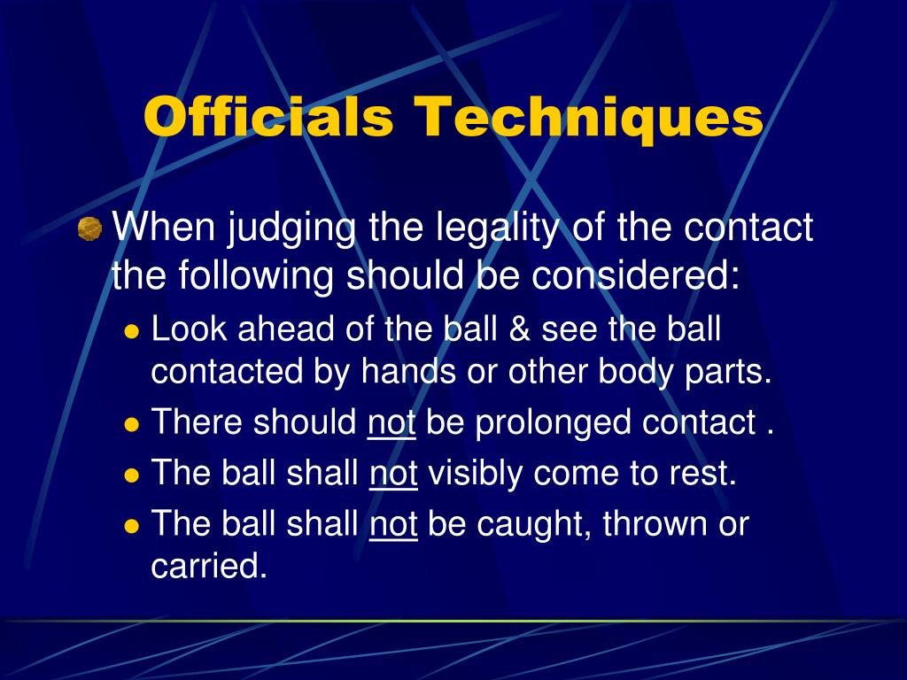 PPT VOLLEYBALL BALL HANDLING PowerPoint Presentation, free download