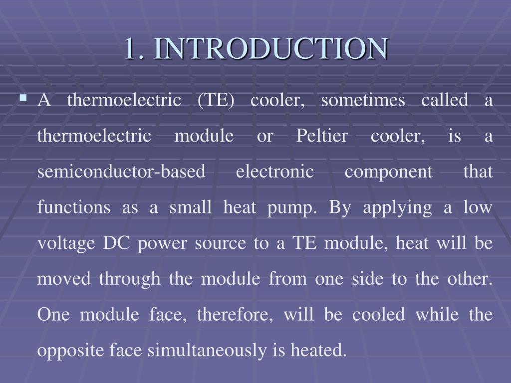 PPT THERMOELECTRIC COOLING PowerPoint Presentation, free download ID3777549