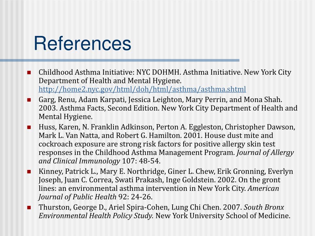 PPT Asthma Prevalence Among Children in the Bronx PowerPoint