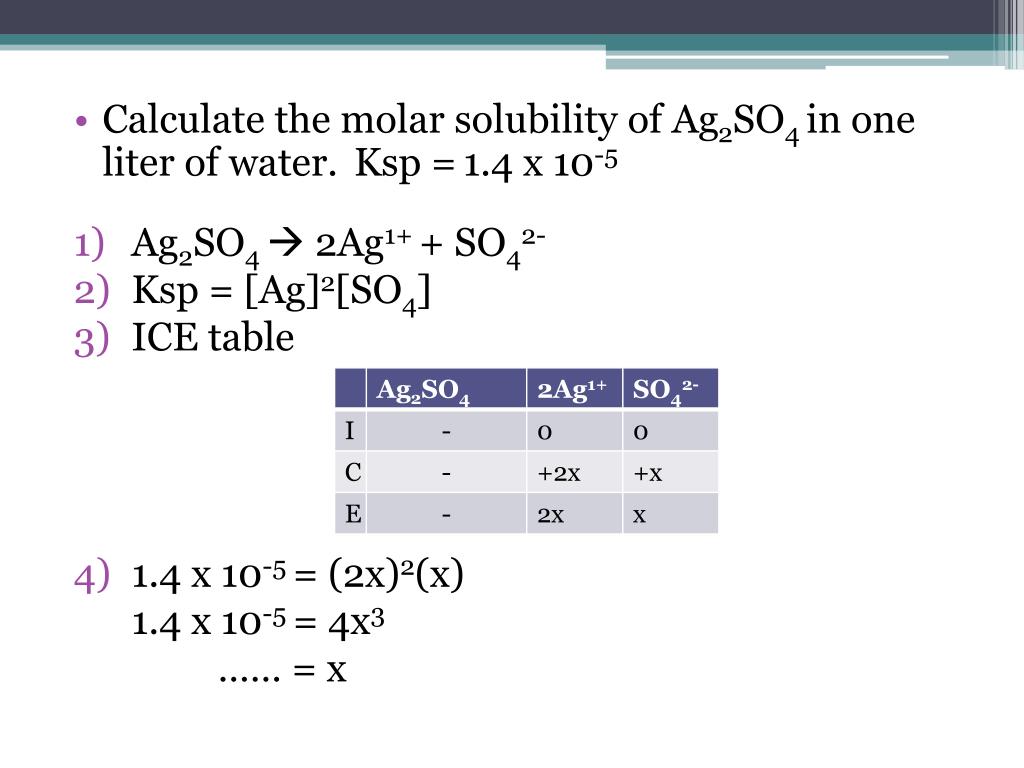 PPT Ksp The Solubility Product Constant PowerPoint Presentation