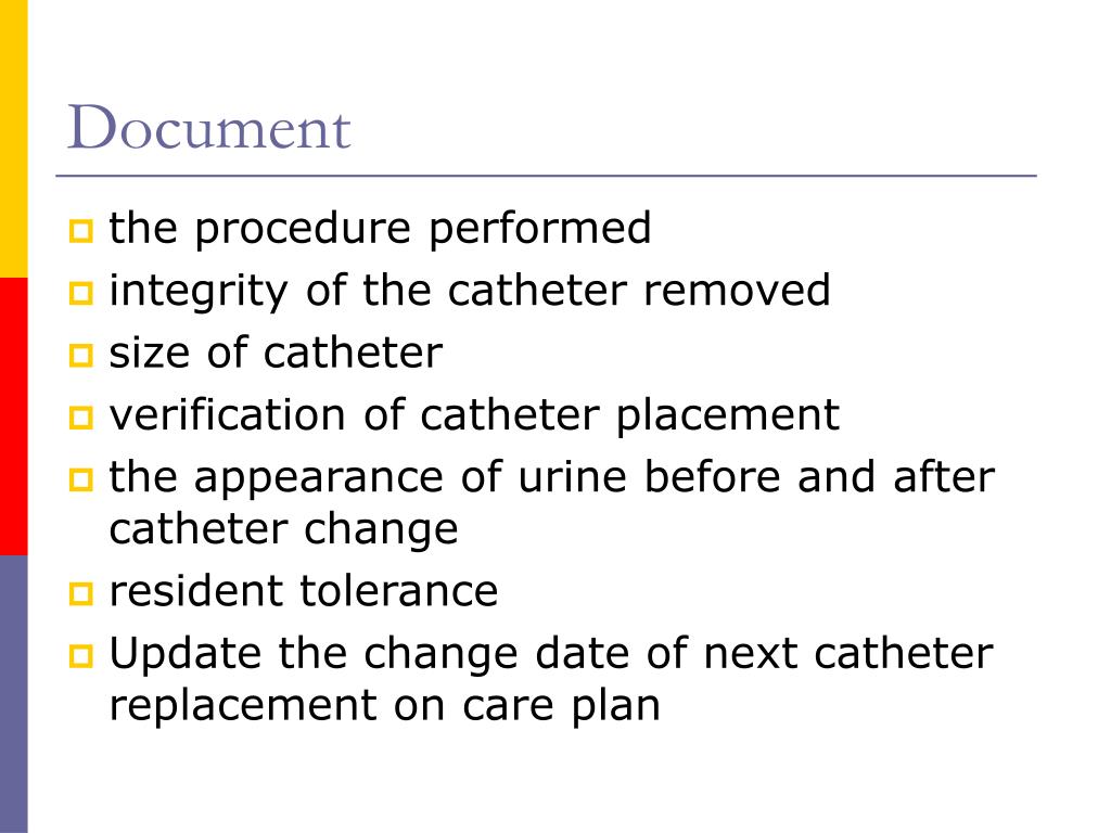 PPT Urinary Incontinence Changing Suprapubic Catheters PowerPoint