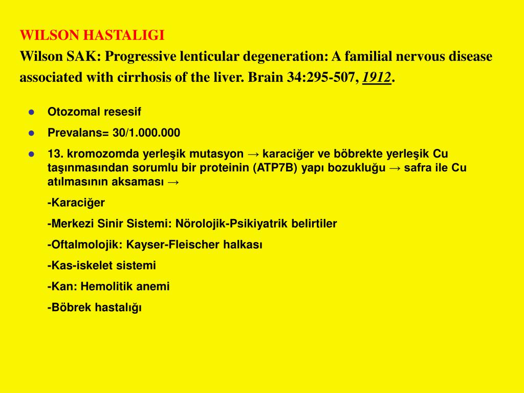 PPT H İ PERK İ NET İ K HAREKET HASTALIKLARI II PowerPoint