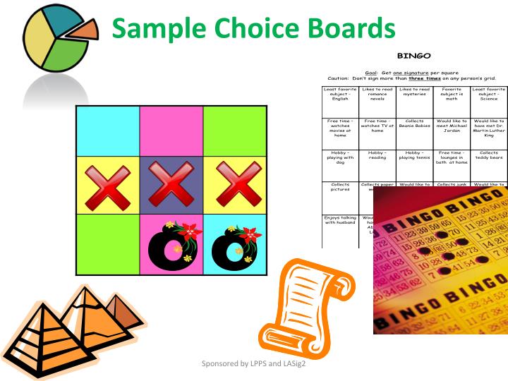 PPT Differentiated Instruction Strategy Choice Boards (Process