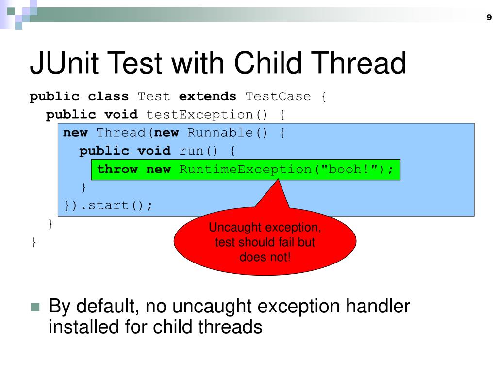 PPT ConcJUnit Unit Testing for Concurrent Programs PowerPoint Presentation ID3790395