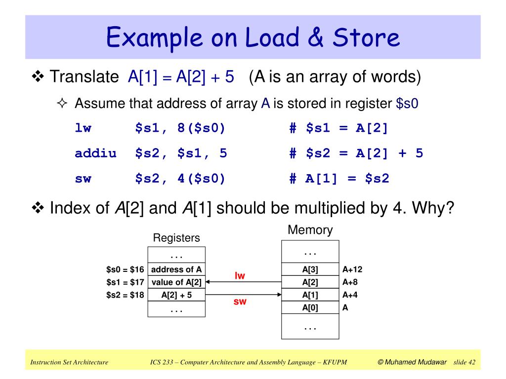 PPT Instruction Set Architecture PowerPoint Presentation, free