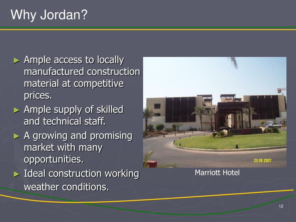 PPT The Construction Industry In Jordan PowerPoint Presentation, free