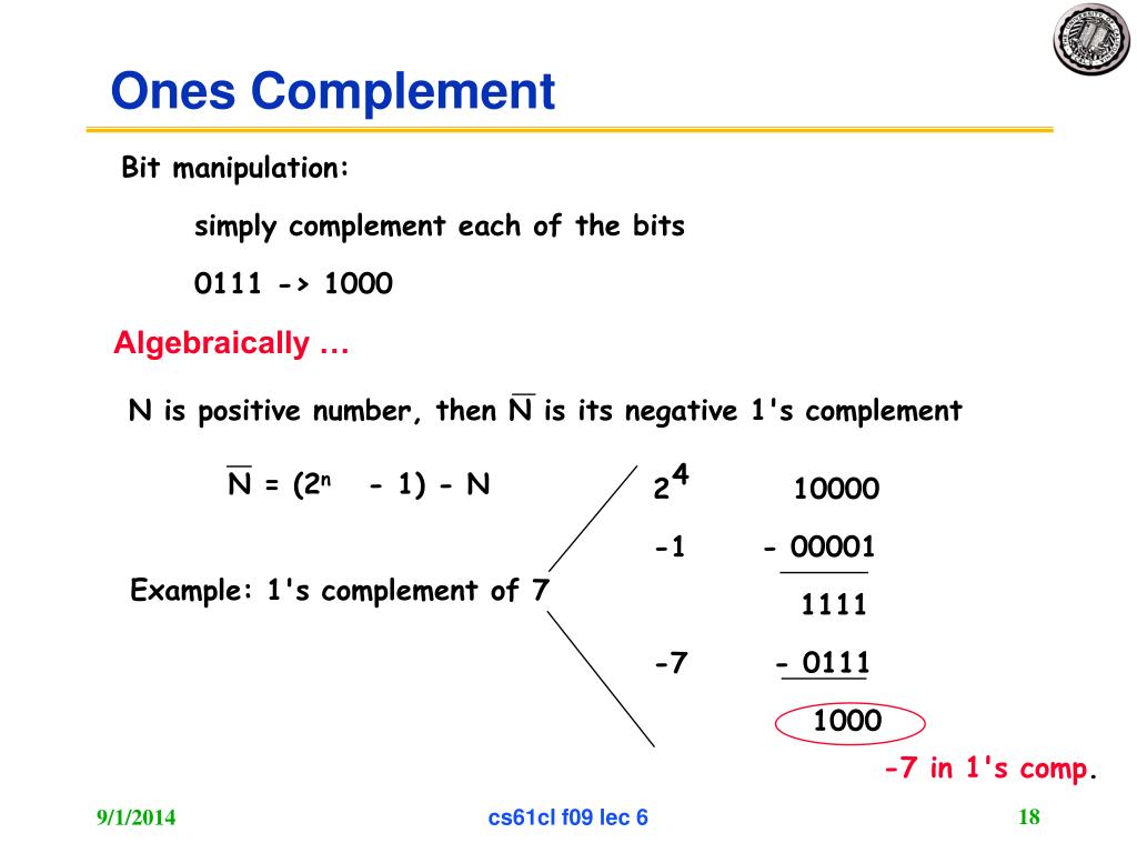 PPT CS61CL Machine Structures Lec 6 Number Representation