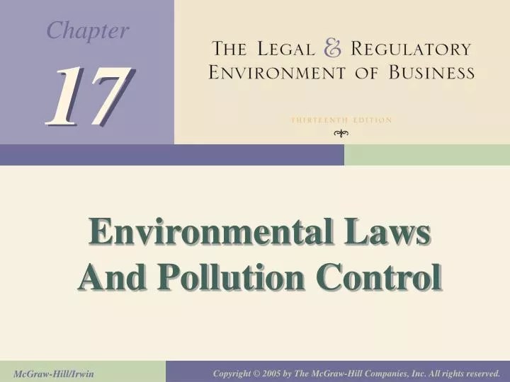 PPT Environmental Laws And Pollution Control PowerPoint Presentation