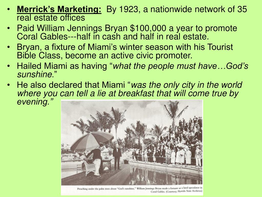 PPT Lessons from The Great American Real Estate Bubble Florida 1926 PowerPoint Presentation