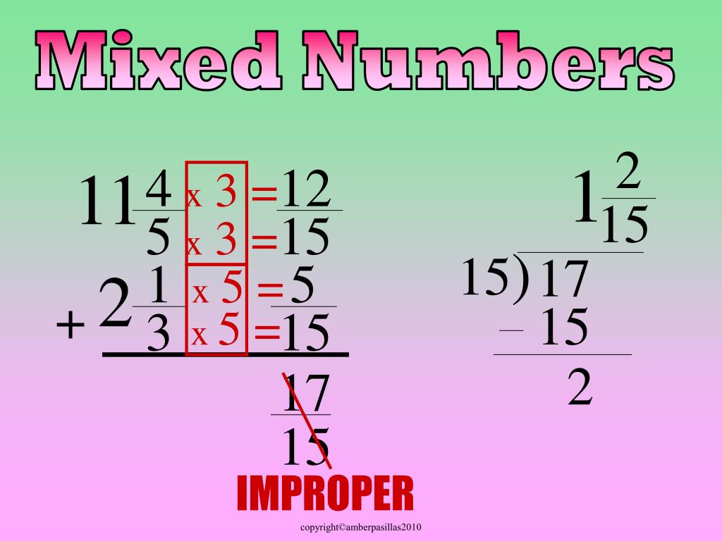 PPT - With Mixed Numbers PowerPoint Presentation, free download - ID