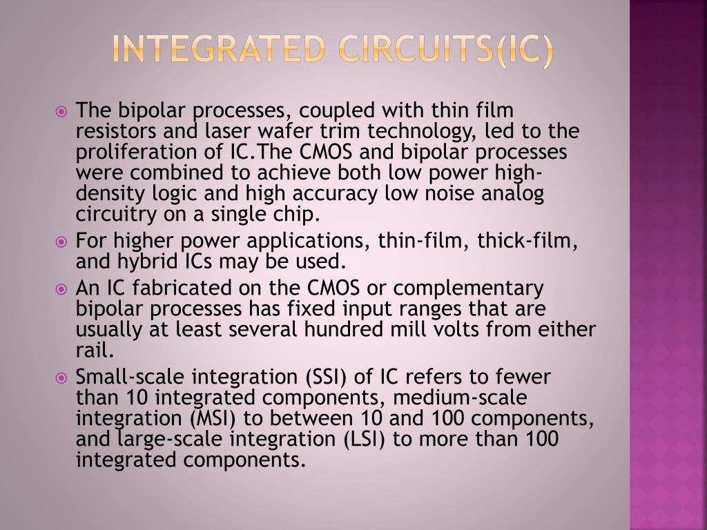 PPT Integrated circuits(IC) PowerPoint Presentation, free download