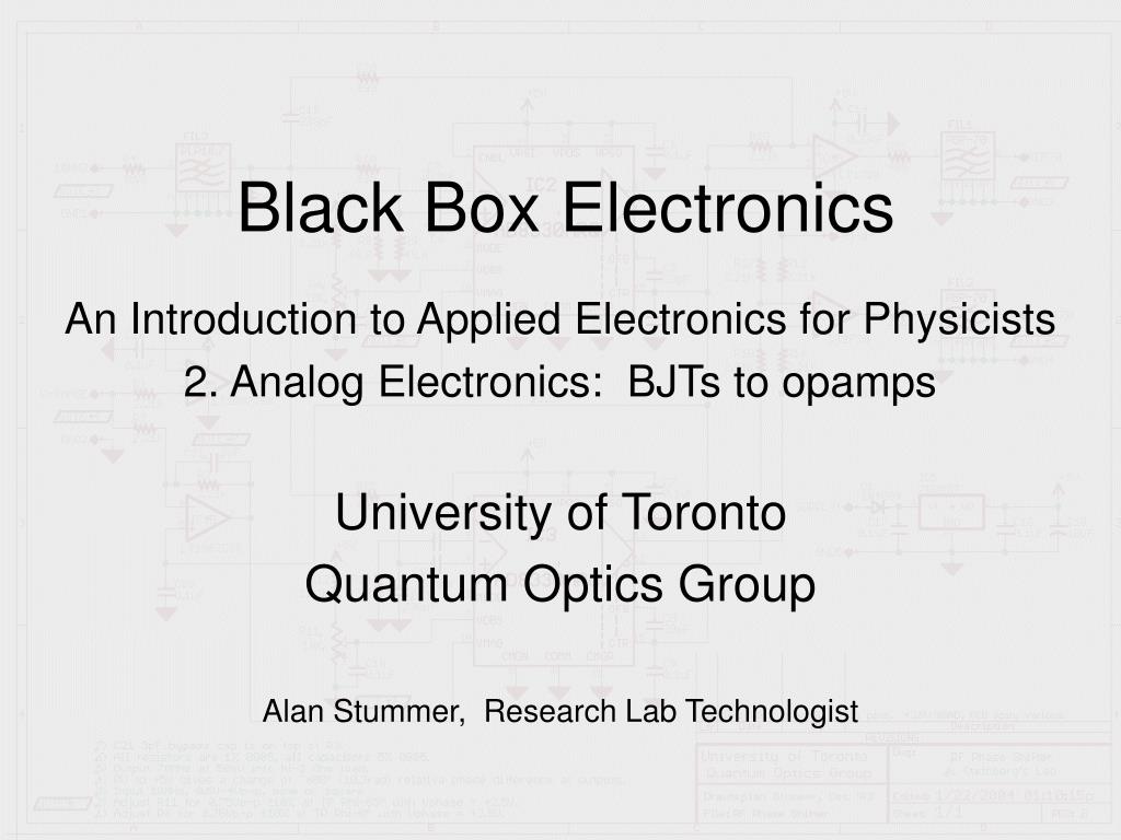 PPT Black Box Electronics PowerPoint Presentation, free download ID