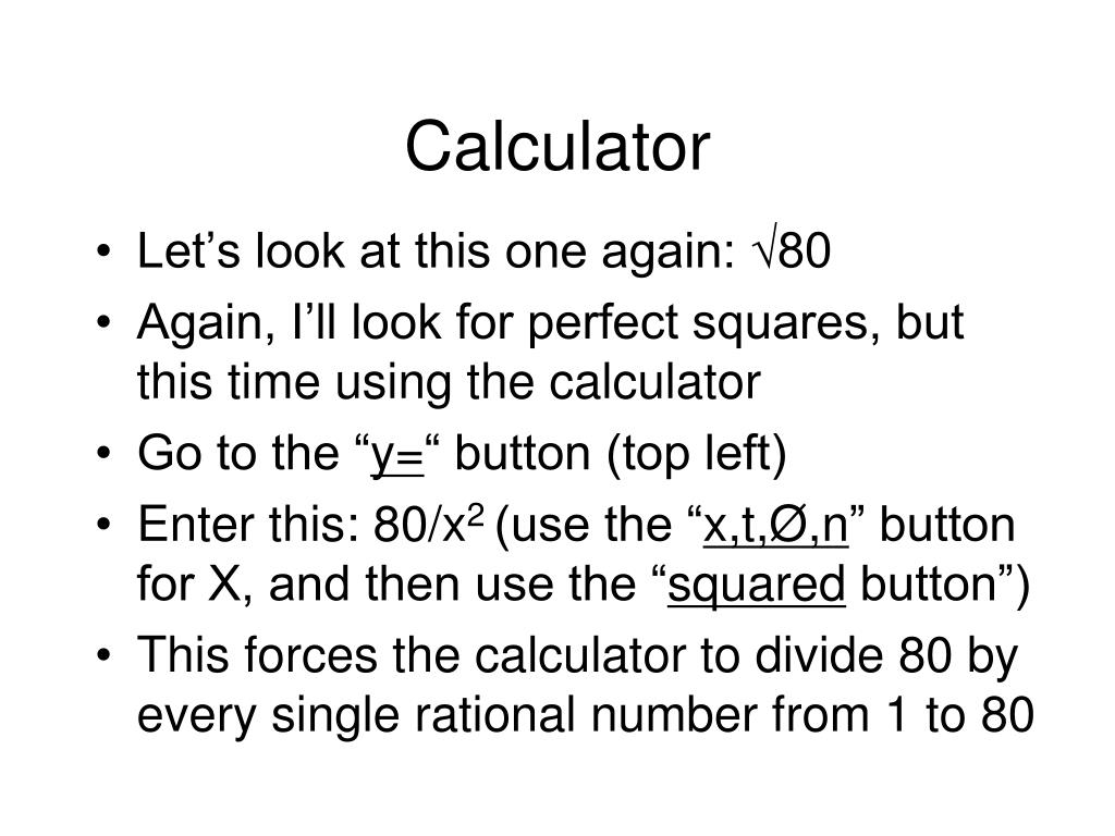 PPT Unit 5 Radicals and Equations of a Line PowerPoint Presentation