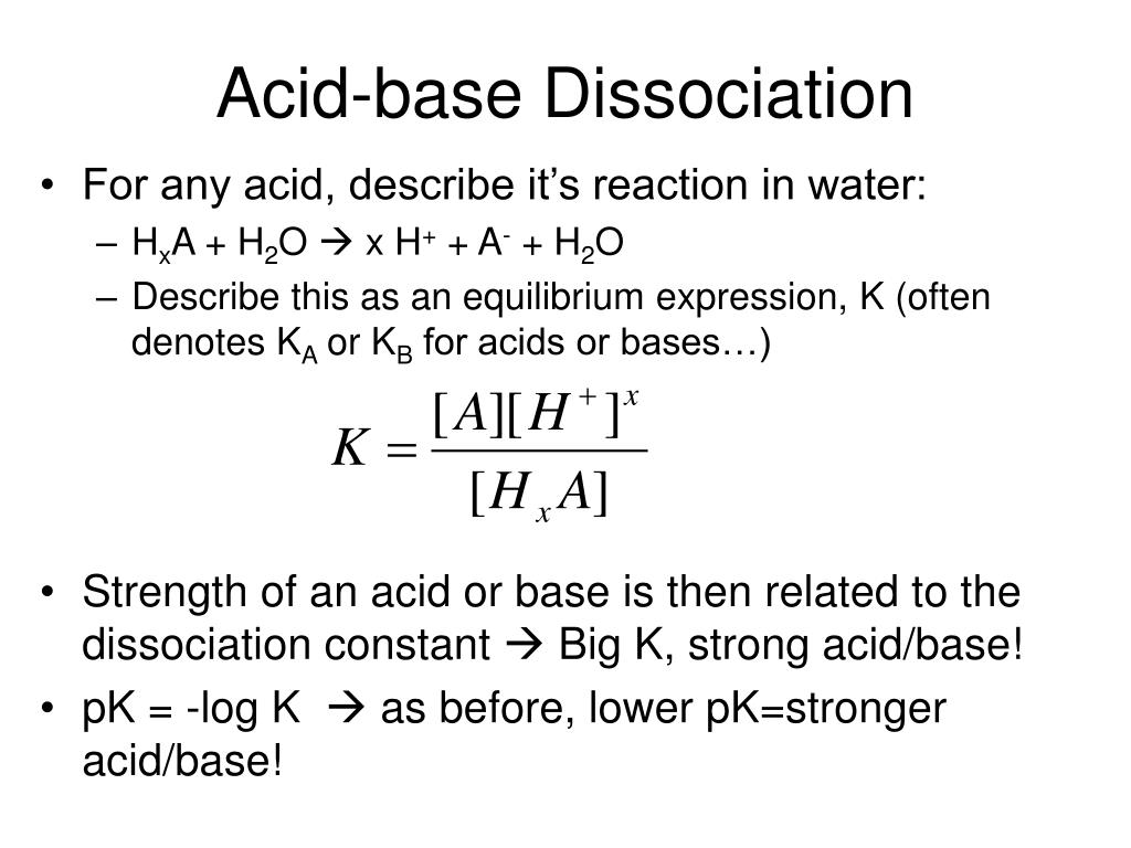 PPT Acidbase Dissociation PowerPoint Presentation, free download