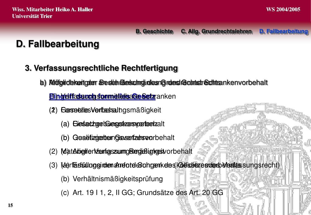 PPT Einführung Staatsrecht (Grundrechte) PowerPoint Presentation