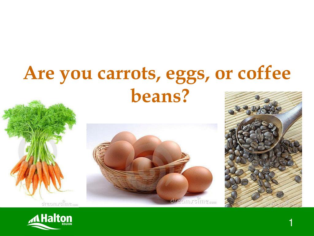 PPT Are you carrots, eggs, or coffee beans? PowerPoint Presentation