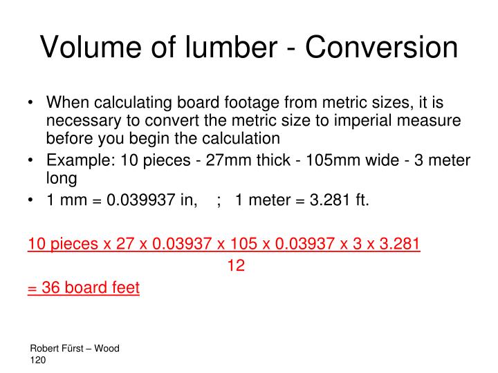 PPT Wood 120 Lumber Volume PowerPoint Presentation ID3807283