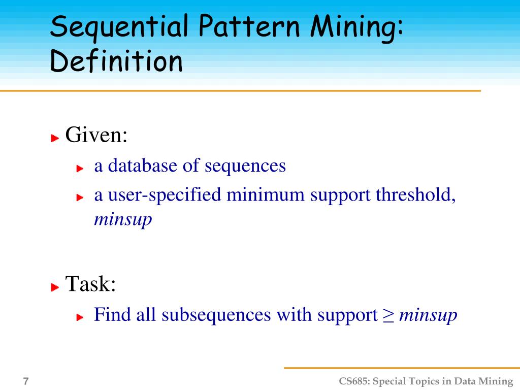 PPT Sequential Pattern Mining PowerPoint Presentation, free download