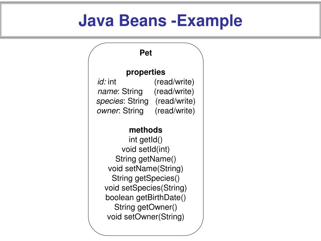 PPT Java Beans PowerPoint Presentation, free download ID3808763