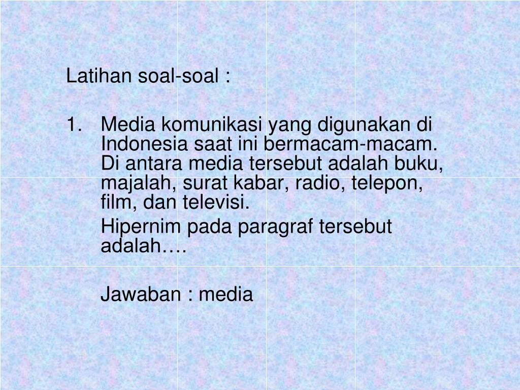 PPT HIPONIM HIPERNIM ISTILAH PowerPoint Presentation, free