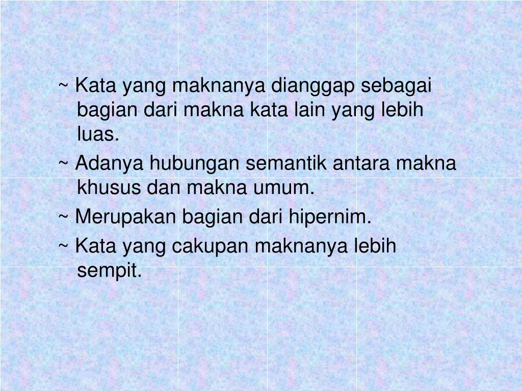PPT HIPONIM HIPERNIM ISTILAH PowerPoint Presentation, free