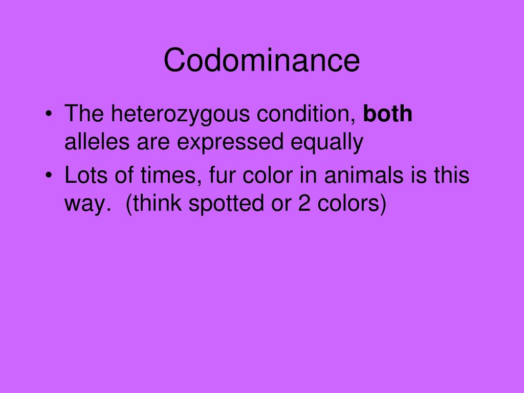 PPT Dominance Codominance PowerPoint Presentation, free