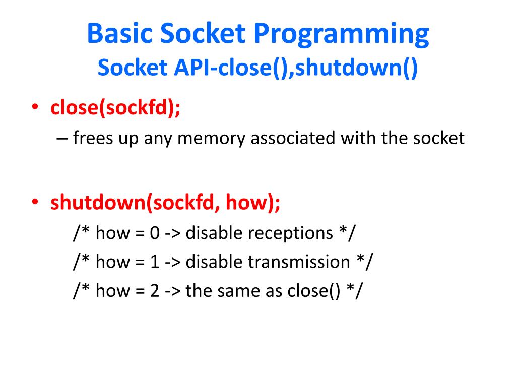 PPT Network Programming Using Sockets PowerPoint
