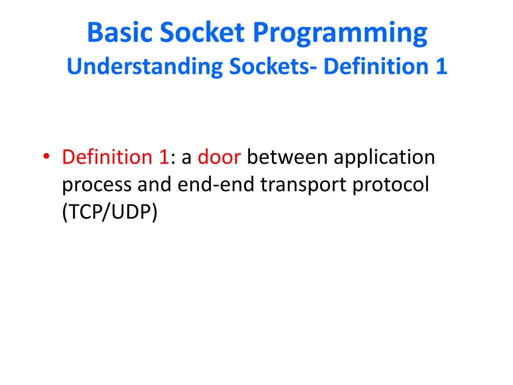 PPT Network Programming Using Sockets PowerPoint Presentation ID3812003