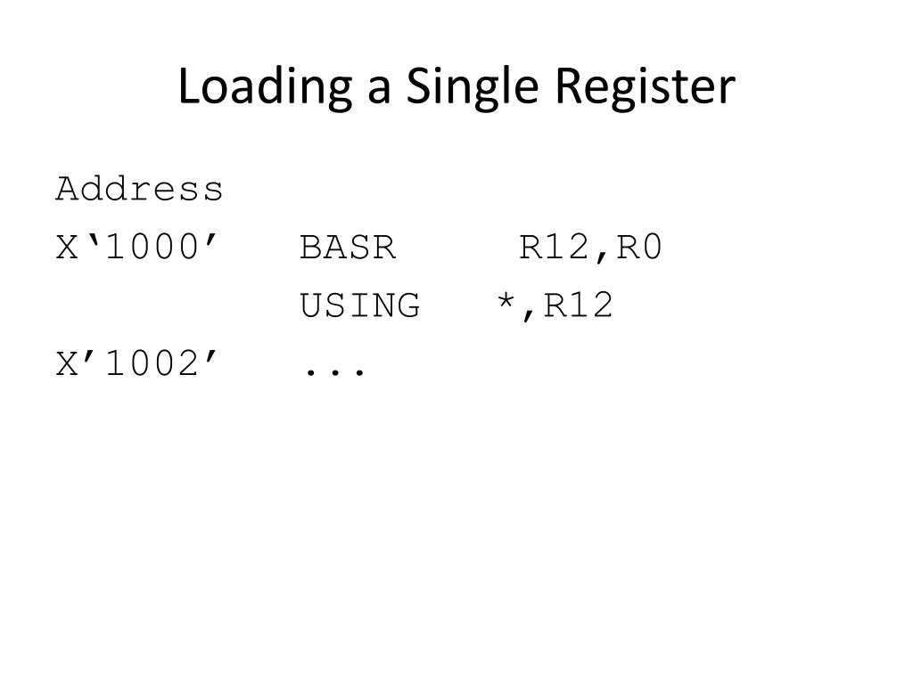 PPT Loading Multiple Base Registers PowerPoint Presentation, free