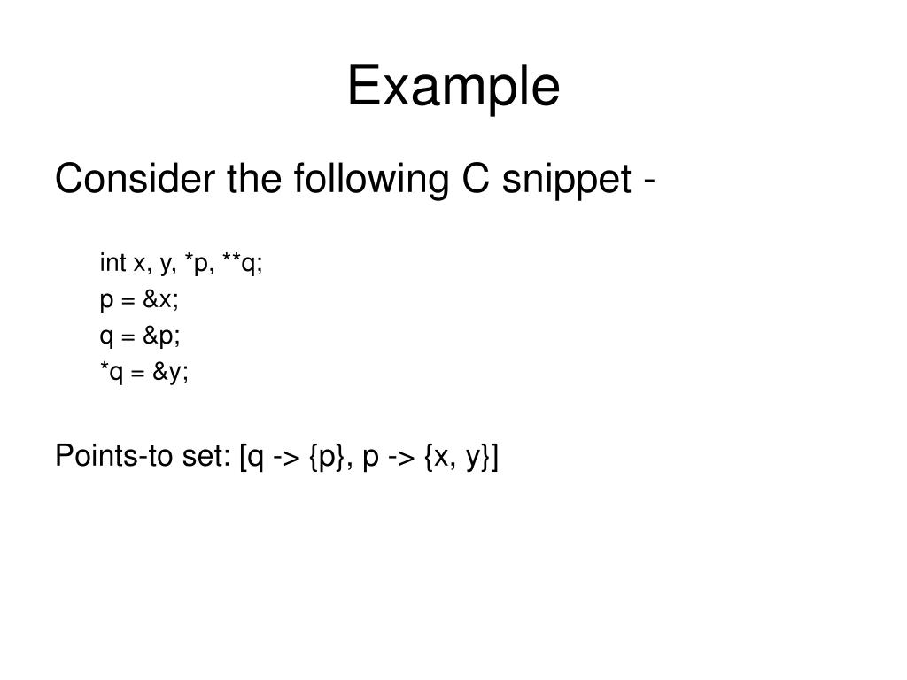 PPT Pointer Analysis A Survey PowerPoint Presentation, free