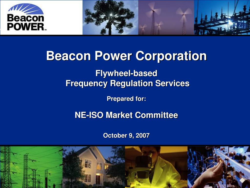 PPT Beacon Power Corporation Flywheelbased Frequency Regulation