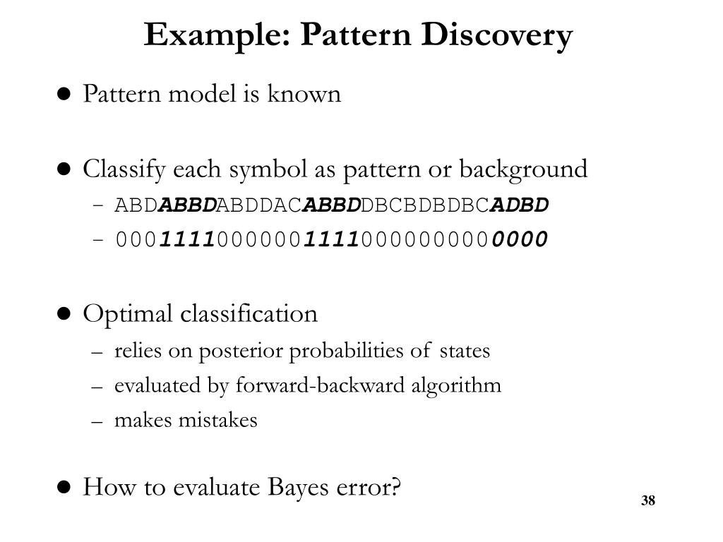 PPT Pattern Discovery in Sequences under a Markov assumption Darya