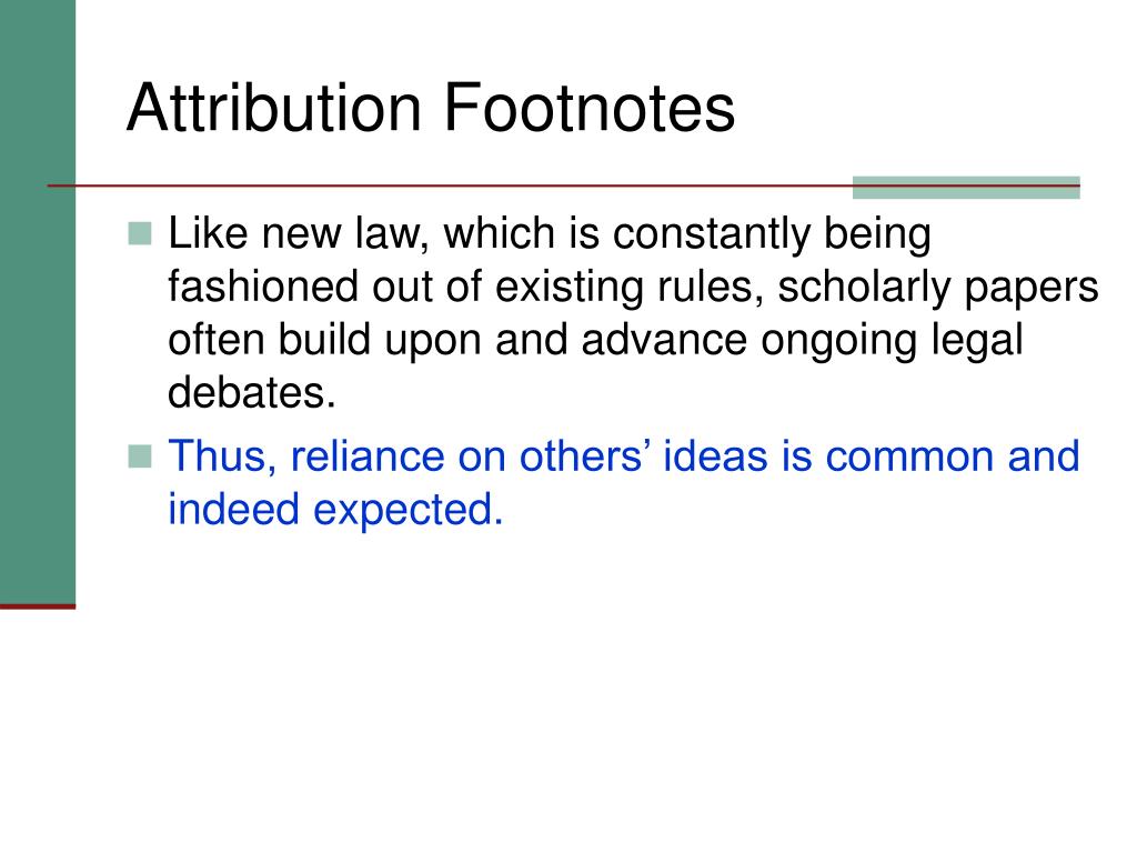 PPT Footnoting Law Review Competition Papers PowerPoint Presentation