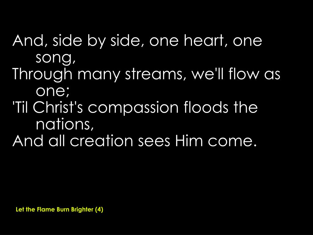 PPT Let the Flame Burn Brighter PowerPoint Presentation, free