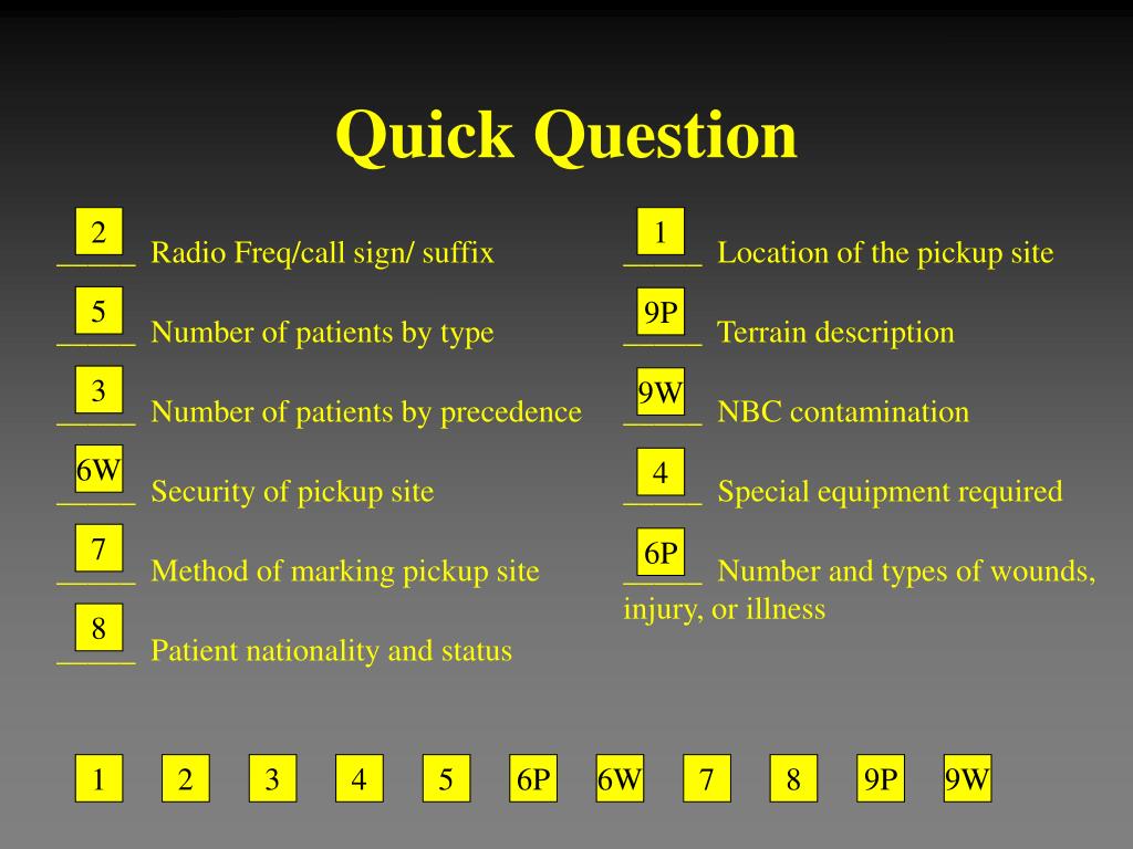 PPT 9 Line MEDEVAC PowerPoint Presentation, free download ID3829527