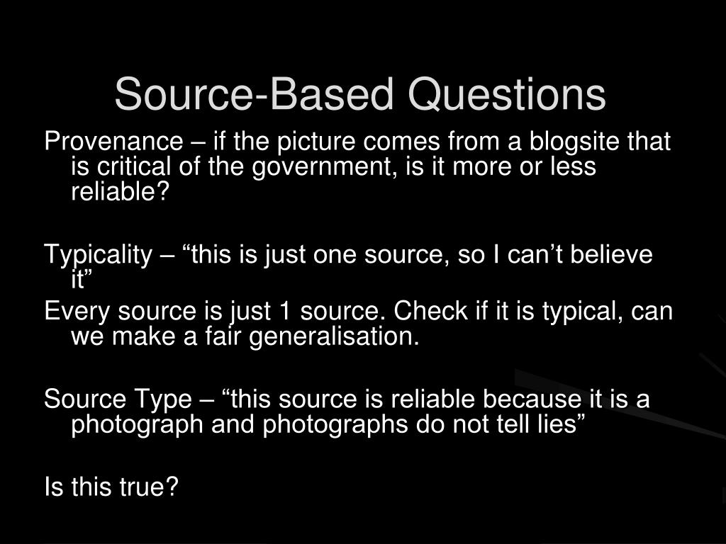 PPT Source Based Question PowerPoint Presentation, free download ID