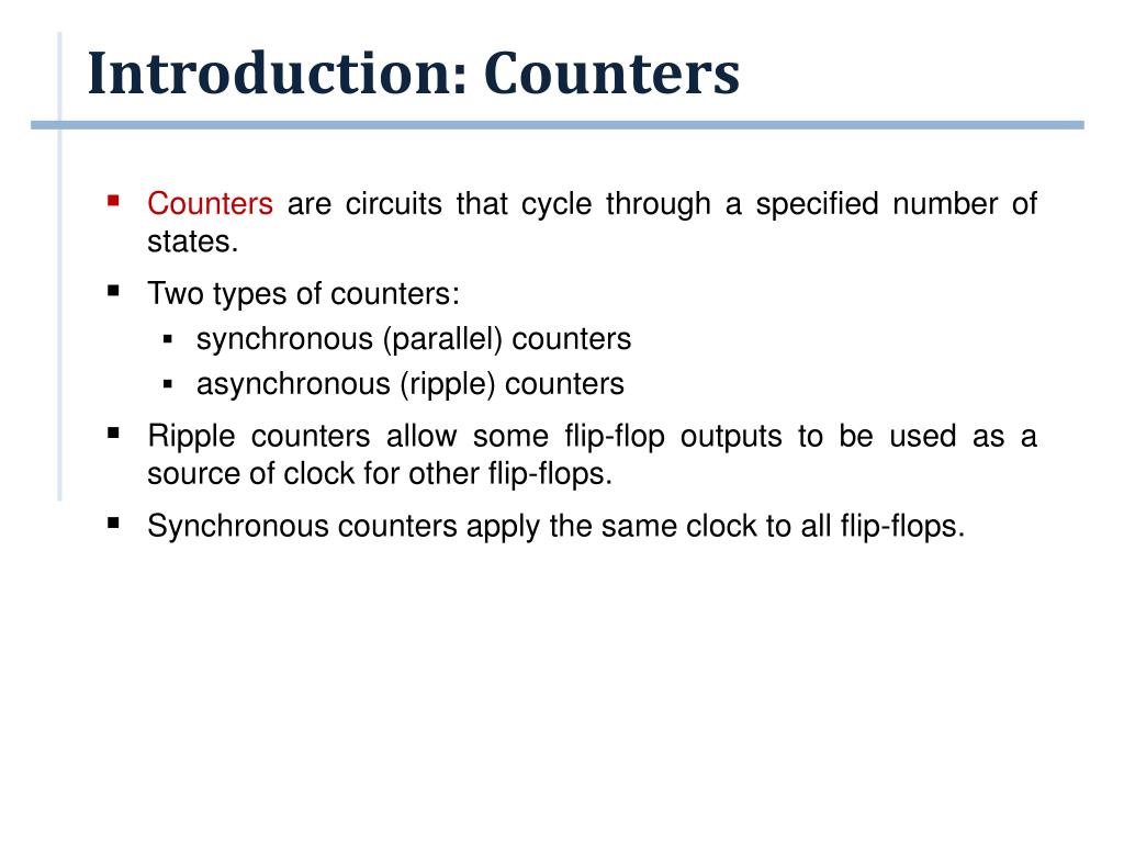 PPT Counters I PowerPoint Presentation, free download ID3831125