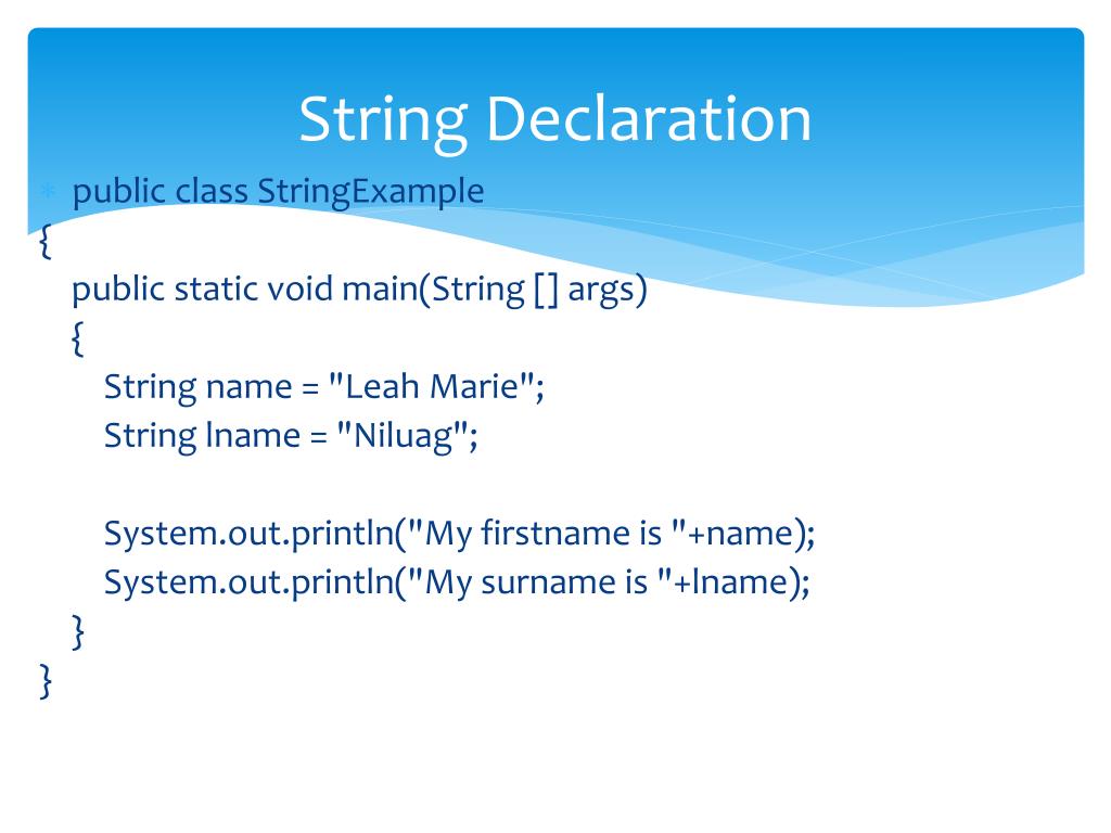 PPT Declaration of Data Types PowerPoint Presentation, free download