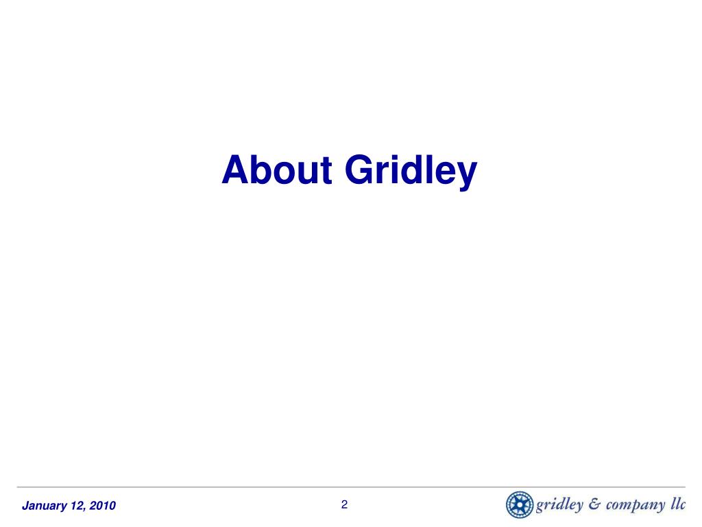 PPT Gridley & Company LLC PowerPoint Presentation, free download ID