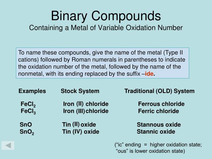 PPT Ch. 7 (Con’t.) Formula Writing & Naming of Compunds PowerPoint