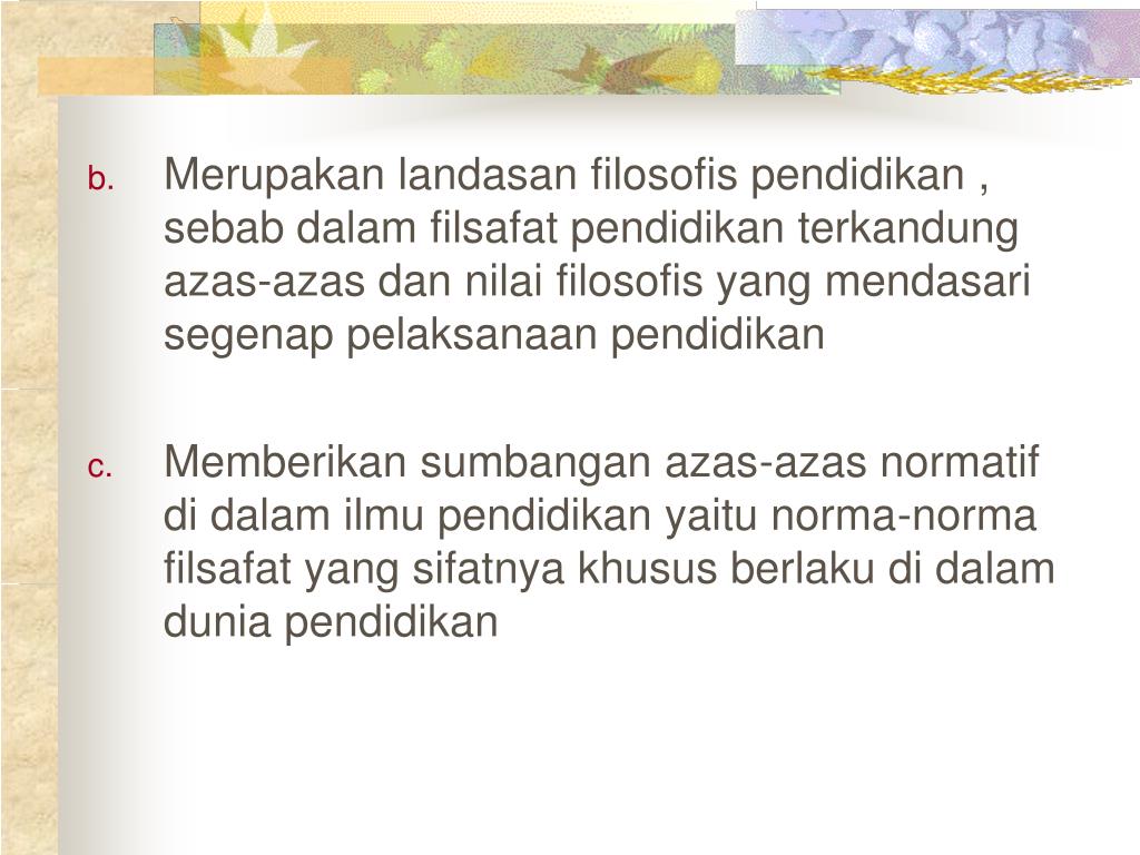 PPT LANDASAN KEPENDIDIKAN PowerPoint Presentation, free download ID