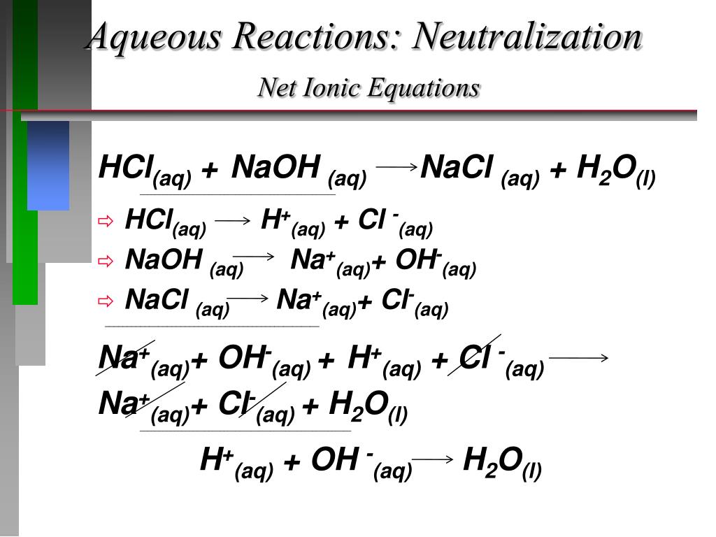 PPT Aqueous Reactions PowerPoint Presentation, free download ID3842814