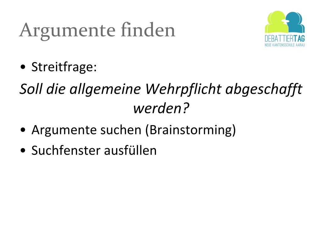 PPT Debattieren PowerPoint Presentation, free download ID3842957