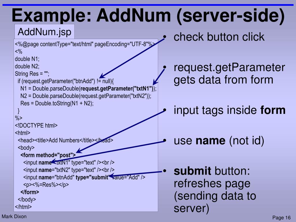 PPT 3  applications Serverside code (JSP) PowerPoint