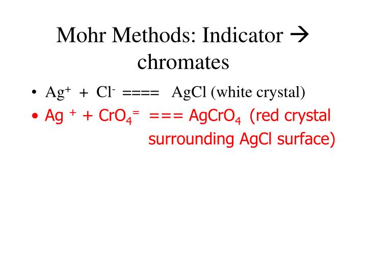 PPT Argentometric Titration (Precipitation Titration) PowerPoint
