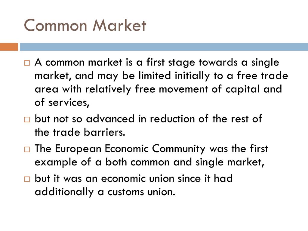 💋 Common market example. The Common Market of the European Union. 2022